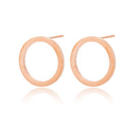 Pendientes Redondos De Acero Inoxidable Para Mujer Color Oro Estilo Geométrico Joyería De Moda Para Fiestas Regalo De Cumpleaños - details 8