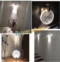 YNL Lámparas de Pared LED Modernas Estilo Nórdico Cristal Dorado Plata Ideal para Decoración de Hogar para Dormitorio Sala de Estar Comedor - details 11