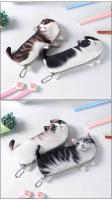 Cute Korean Cat Pencil Case - Student Stationery Bag, Cosmetic Bag, Coin Purse - details 4