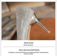 Zapatos de Tacón Alto de Moda Microfibra para Forro, Cuero Sintético para Exterior - details 9