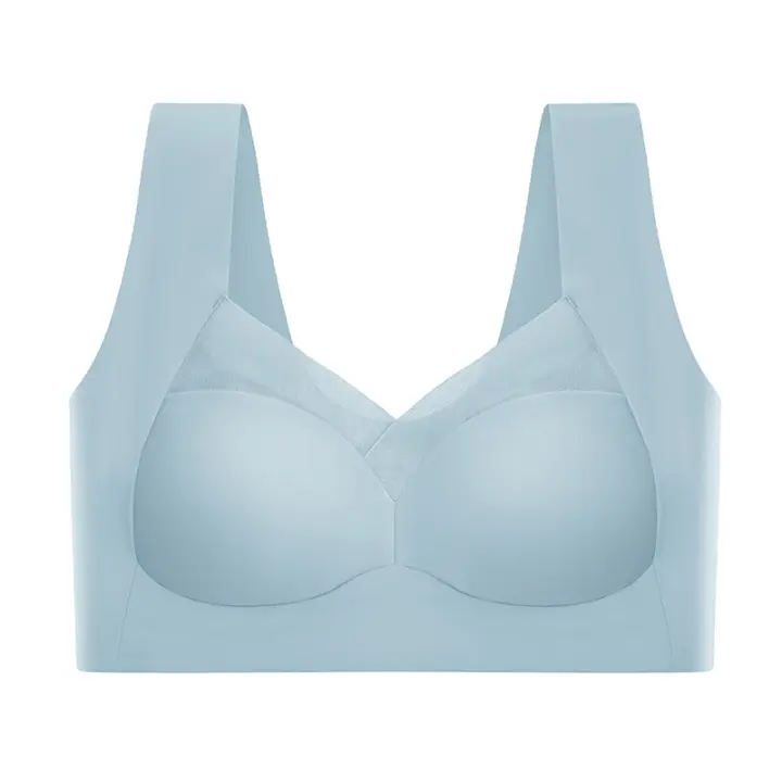 Sujetador transpirable de secado rápido para mujer, Top de realce para Fitness, correr, Yoga, gimnasio, entrenamiento, sin espalda - 1