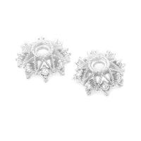 Cuentas de Flor de Brasso Dorado de 18K Joyería de Alta Calidad para Mujeres - details 6