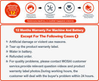 Taladro Eléctrico WOSAI 16V Destornillador 100N.m Herramienta de Impacto Inalámbrica Multifuncional para el Hogar con Batería Normal de Buena Herramienta de Potencia MT-SER - details 0