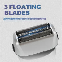 Afeitadora Eléctrica Inteligente Resistente al Agua, Indicador Digital, Malla Flotante de Aluminio de 3 Piezas - details 7