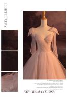Vestido de Noche de Lujo para Mujeres Rosa, Elegante, Niche de Cumpleaños y Boda, Princesa Fugitiva Francesa - details 1