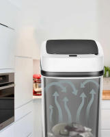 Cubo de basura de inducción inteligente para baño, cesta de papel, cubo de basura táctil automático para Cocina - details 6