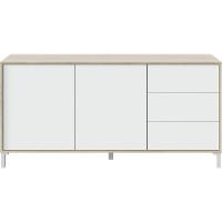 Mueble de Buffet de Roble Canadian y Blanco 2 Puertas + 3 Cajones Modelo Brooklyn - details 2