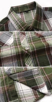 Camisa de manga larga a cuadros a rayas para hombre, camisas clásicas de oficina de un solo pecho, Camisa informal a la moda de otoño, 7XL - details 23