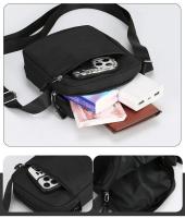 Mini bolso cruzado informal Simple para hombre, bolso de hombro pequeño de nailon para hombre, bandolera lateral Oxford negra, bolso de pecho para marido - details 16