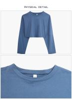Polo de Yoga de Nylon Cuello Redondo, Ajuste Suelto, Transpirable para Entrenamiento - details 14