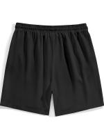 5 pantalones cortos informales holgados para hombre: negro, beige, azul marino, verde, gris con cinturilla elástica y cordón, pantalones cortos deportivos ligeros para correr con bolsillos, ropa deportiva | Estilo casual | Cintura elástica - details 2
