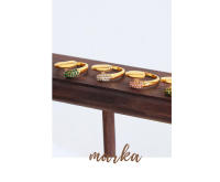 Conjunto de anillos de circón brillante geométrico elegante, joyería portátil de acero inoxidable 316L con hoja de arce - details 0
