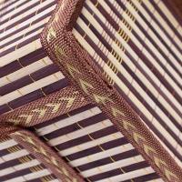 Cesta de bambú de mano de estilo Pastoral, plegable con tapa, cesto de Picnic rectangular, cesta tejida a mano, cesta de Picnic al aire libre - details 1