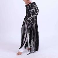 Ropa de baile de mezclilla hecha a mano para mujer, borla, cinturón de crochet triangular, danza del vientre, pañuelo de cadera ENCE - details 2