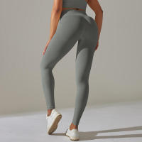 Leggings deportivos para mujer, pantalones de yoga sin costuras de cintura alta para correr, fitness y entrenamiento - details 37