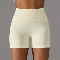 Pantalones cortos de yoga para mujer, pantalones cortos Fiess para correr, ciclismo, transpirables, cintura alta, entrenamiento, gimnasio, verano - details 39