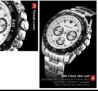 Reloj de Cuarzo CURREN 8077 Resistente al Agua Empresarial Casual con Correa de Acero Inoxidable - details 4