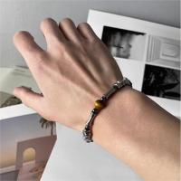 Pulsera de Obsidiana Ligera de Lujo Estilo Chino Vintage Diseño Neutro y Elegante - details 2