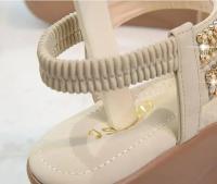 Sandalias con plataforma y diamantes de imitación para mujer - details 3