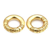 Anillo de Cierre Redondo de Brasso Dorado Mate Joyería de Alta Calidad - details 36