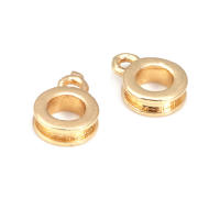 Círculo redondo de latón de Color dorado de 18K, pulseras con agujeros grandes, collares de cuentas, colgantes, conectores, suministros para fabricación de joyas - details 13
