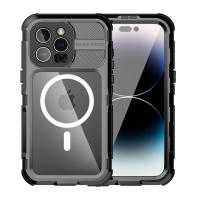 Funda De Silicona A Prueba de Agua IP68 Grado Militar Para iPhone 15 14 Pro Max Plus Deportes Acuario Submarino Escalada Material Aluminio IAOOPOO - details 18