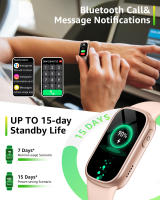 Reloj inteligente B7 para hombre y mujer, pulsera con Bluetooth, llamadas, control del ritmo cardíaco, deportes, pantalla táctil completa, para teléfono ios y Android, 2024 - details 10