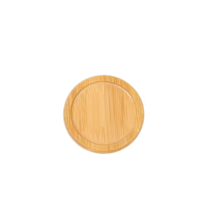 Vajilla de bambú resistente al calor, posavasos creativos y duraderos, bandeja de almacenamiento Natural, 5 uds. - 1