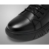 Zapatos de piel de moda para hombre, botas altas estilo Chelsea, impermeables, cómodas, con plataforma, 2025 - details 15