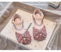 Zapatos de princesa de cristal plano para niños, modelo de anfitrión de escenario de actuación, compañero de clase de pasarela - details 19