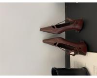 Nueva moda temperamento tacones altos de las mujeres de tacón grueso puntiagudo retro Mary Jane zapatos T-correa solo zapatos - details 11