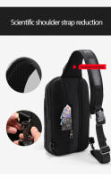 Bolso bandolera de pecho multifunción Oxford impermeable para hombre, de gran capacidad, para exteriores - details 8
