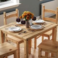 Diseños Juego de Comedor, Madera de Pino, Corona Juego de Comedor de 4 Plazas - details 1