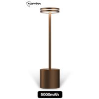 Lámpara de escritorio LED, Flexo escritorio plegable y recargable, Graduable y orientable, 5000mAh Lámpara de mesa inalambrica para estudio, estudio, oficina, trabajo, exterior (Gris) - details 13