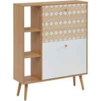 Zapatero Blanco y Roble, 80 x 23,5 x 97,5 cm. - details 0