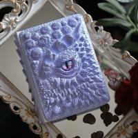 Cuaderno A5 con cubierta en relieve, escala de estrella de ojo de dragón, cuaderno en relieve, estilo mitología, textura de escala Vintage, cuaderno para niños - details 1