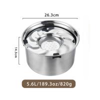 Cuenco flotante antideslizante de acero inoxidable 304 para mascotas: alimentador de agua y comida a prueba de derrames con diseño resistente para perros - details 1
