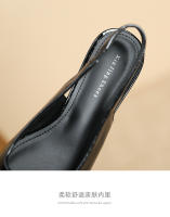 Nuevos zapatos adelgazantes de tacón bajo y poco profundos para mujer, zapatos planos - details 4