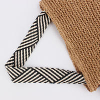 Bolso tejido de cuerda de papel para mujer, vacaciones en la playa, bolso de hombro ajustable, moda de nicho - details 2