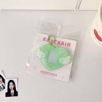 Con llavero Mini soporte para sesión fotográfica, colgante de ala de corazón de amor, decoración colgante, marco para sesión fotográfica de identificación, imagen de ídolo, tarjeta fotográfica - details 13