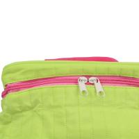 Bolsa de almacenamiento para maquillaje de nailon para mujer, bolsa de cosméticos de viaje, con contraste de triángulo grande, creativo, a la moda - details 4