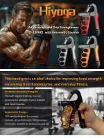 Fortalecedor de Agarre de Mano Ajustable Entrenador de Fuerza de Agarre de Forearmas de TPE Thermoplástico Elastomérico - details 0