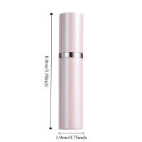 Botella de Perfume de 5 ml con Relleno por la Base, Nano Boquilla de Pulverización Fina, Botella de Spray de 5 ml, Atomizador de Perfume de Viaje de Lujo Ligero de Aluminio - details 0