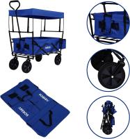 Carro de Mano Plegable 70 Kg - Carrito Playa Techo - Barra Telescópica - Ruedas Giratorias 360 ° - details 5