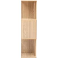 Estantería decorativa/estantes flotantes/Estantería de madera/Estantería con 4 estantes, oficina,modular, sala de estar, biblioteca - Display Shelf SRK-W3 - Marrón ceniza - details 40