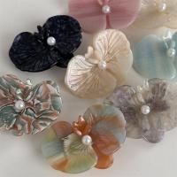 Horquilla de ácido acético con Clip lateral, Clip de pico de pato con flor de estilo coreano, Clip trasero de orquídea y mariposa, pasadores frescos para boda - details 6