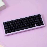 114 Key Translucent Double Shot ABS Keycaps Purple Black Semi Transparent Keycap Cherry Profile for MX Switches Gaming Keyboard - details 2
