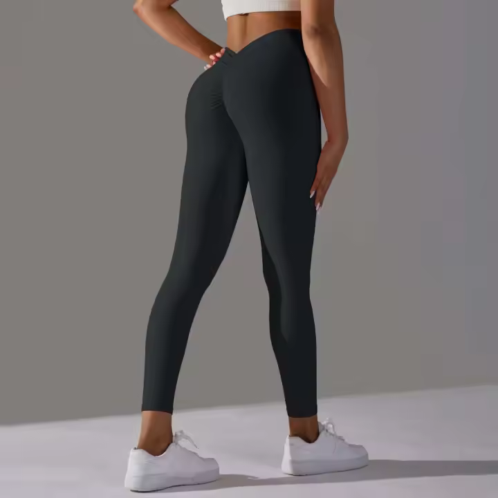 Body de punto de cintura alta para mujer, liso, sin costuras, levantamiento de cadera, correr, yoga, deportes, gimnasio, moda - 1