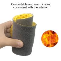 Botas de invierno para hombre y mujer, zapatillas antideslizantes para exteriores, para nieve, descalzas, cálidas, de piel, impermeables, para montañismo, escalada y senderismo - details 4