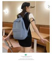 Mochila escolar impermeable de gran capacidad para mujer, mochila escolar con cremallera suave, Color sólido, mochila informal para adolescentes y niñas, suministro para estudiantes - details 29